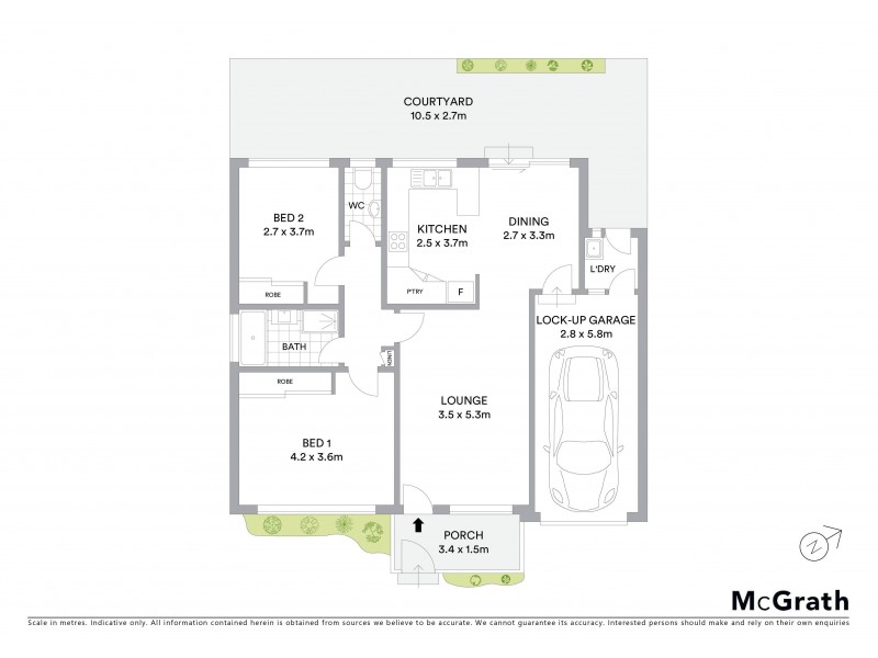 2/5 Kings Road, Brighton-le-sands NSW 2216 Floorplan