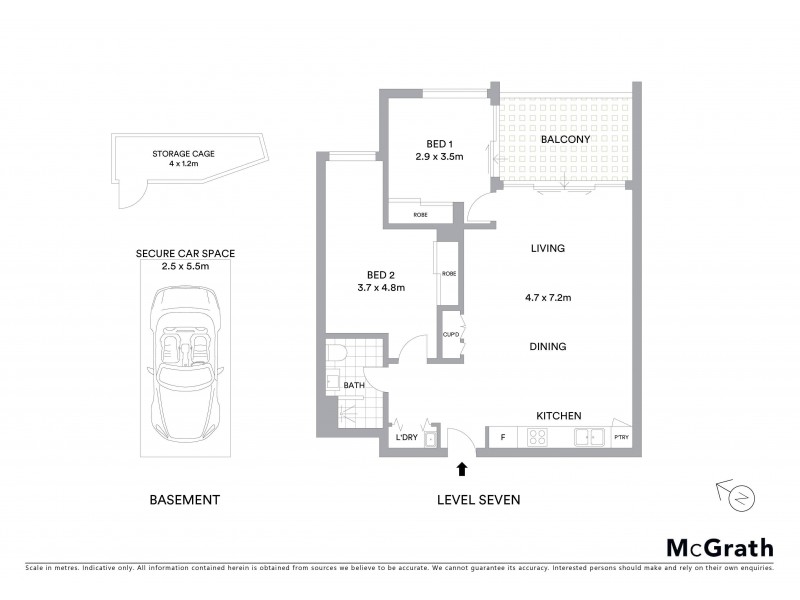 702/15 Brodie Spark Drive, Wolli Creek NSW 2205 Floorplan