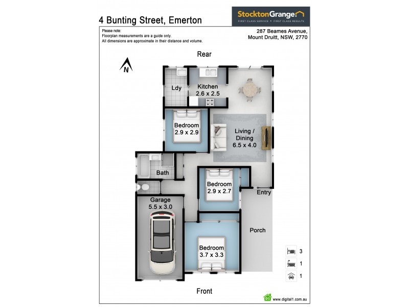 4 Bunting Street, Emerton NSW 2770 Floorplan