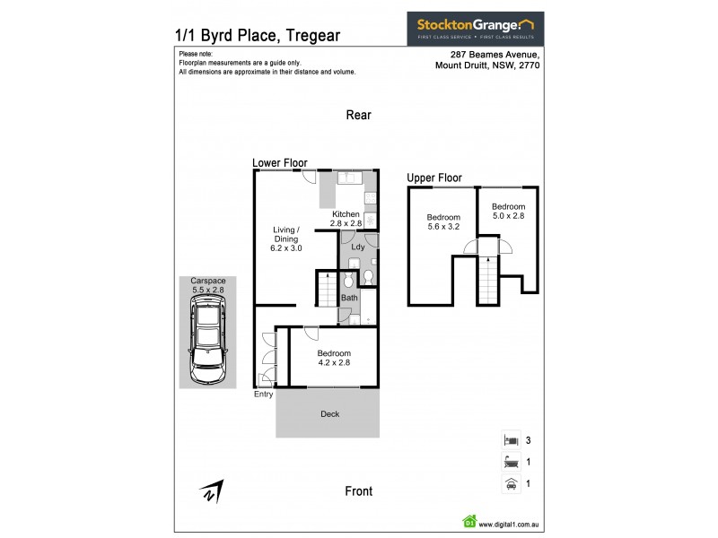 1/1 Byrd Place, Tregear NSW 2770 Floorplan