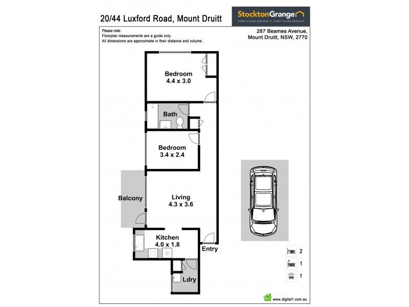 20/44 Luxford Rd, Mount Druitt NSW 2770 Floorplan