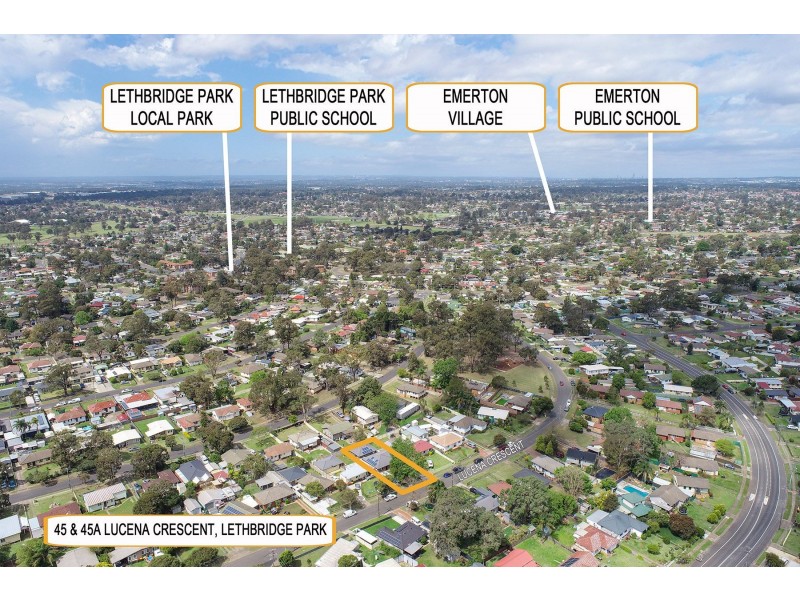 45 & 45a Lucena Crescent, Lethbridge Park NSW 2770