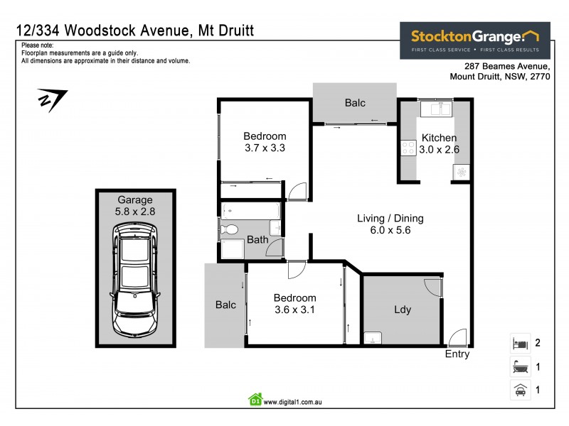 12/334 Woodstock Avenue, Mount Druitt NSW 2770 Floorplan