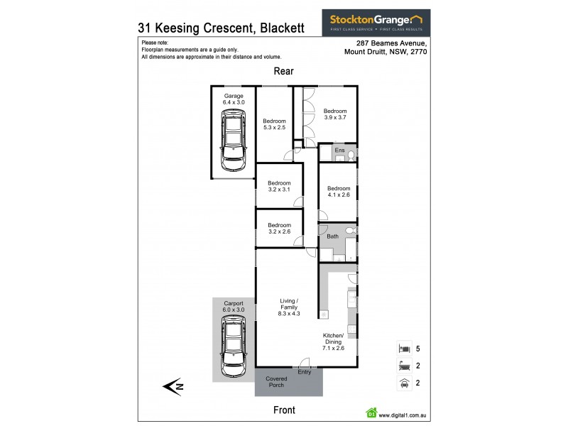 31 Keesing Crescent, Blackett NSW 2770 Floorplan