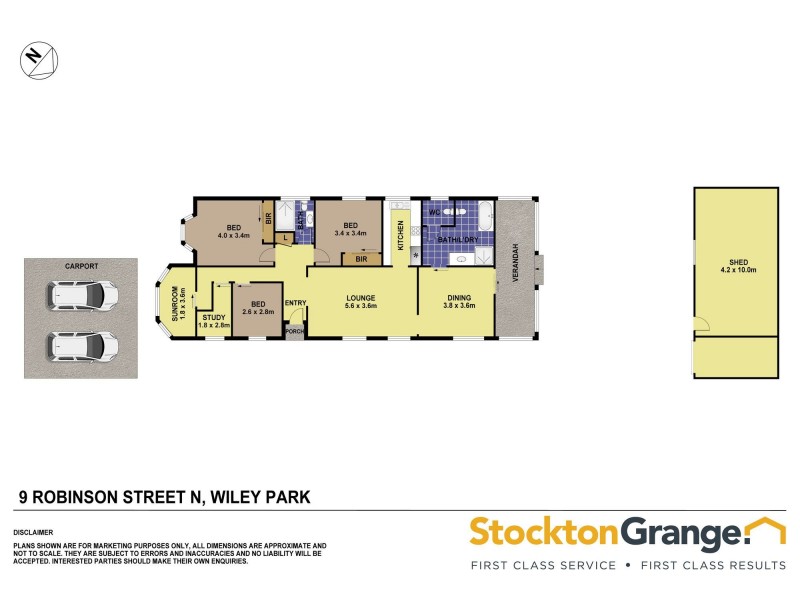 9 Robinson Street North, Wiley Park NSW 2195 Floorplan