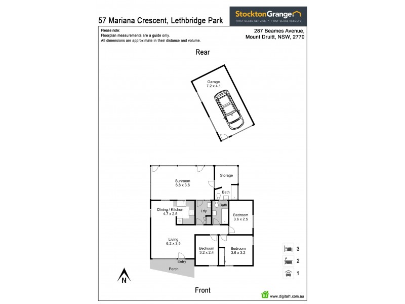 57 Mariana Cresent, Lethbridge Park NSW 2770 Floorplan