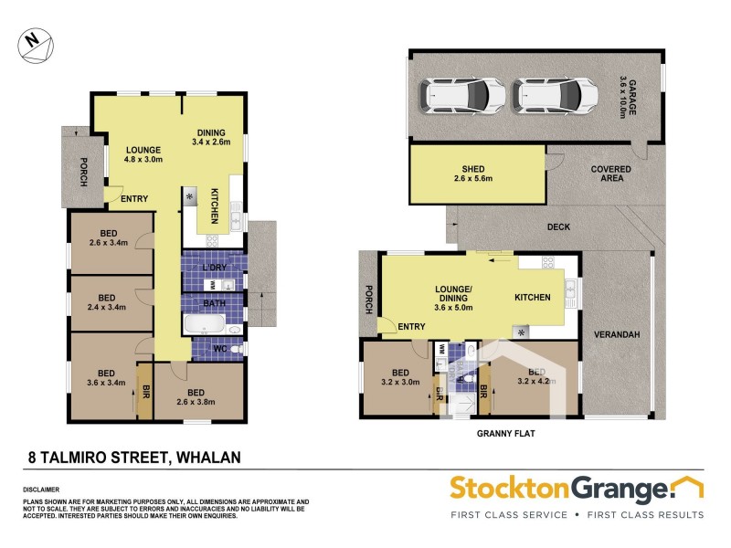8 & 8a Talmiro St, Whalan NSW 2770 Floorplan