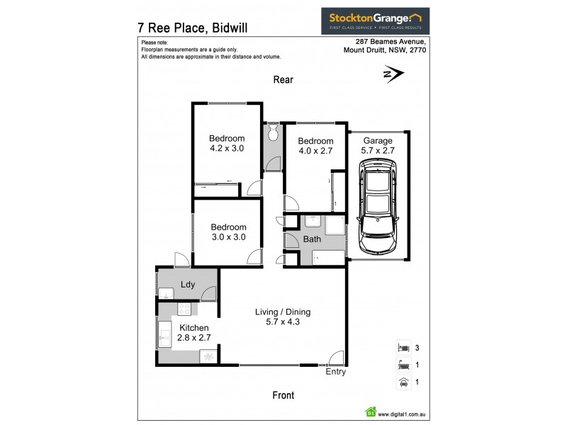7 Ree Place, Bidwill NSW 2770 Floorplan
