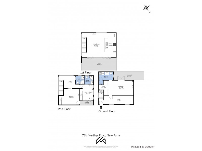 78B Merthyr Road, New Farm QLD 4005 Floorplan