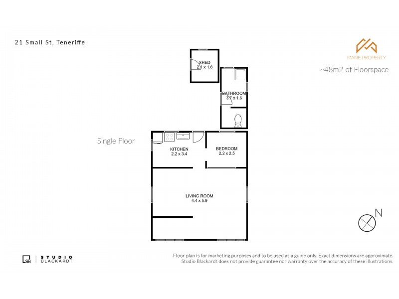 21 Small Street, Teneriffe QLD 4005 Floorplan