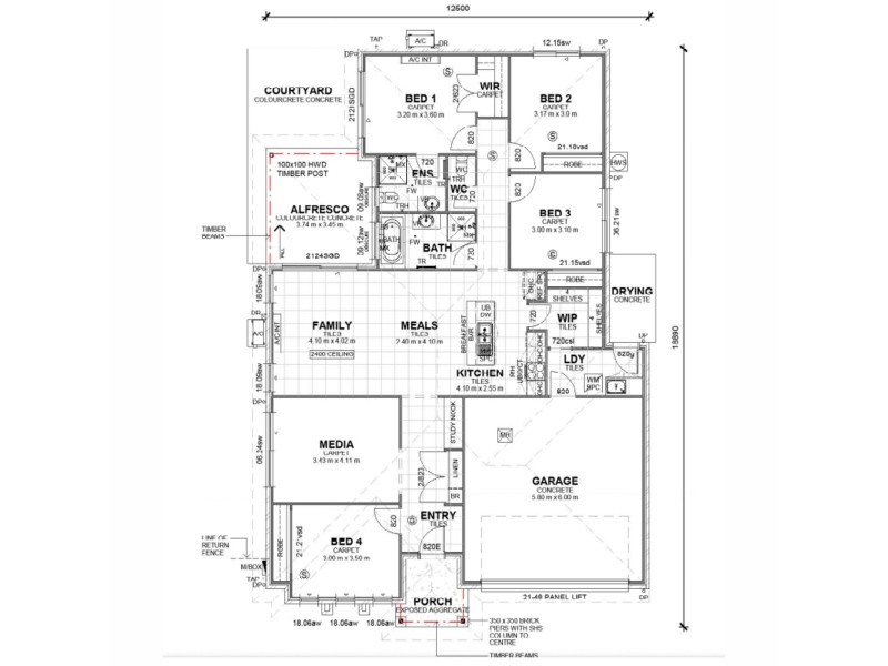 14 Barnes Street, Mango Hill QLD 4509 Floorplan
