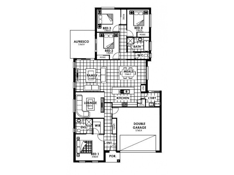Lot 1122 Hera Court, Narangba QLD 4504 Floorplan