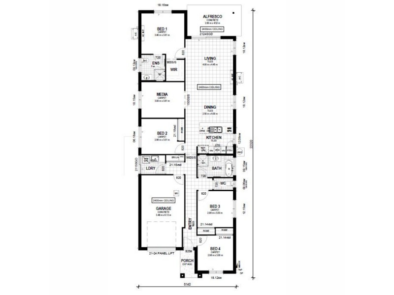 L 108 Alkina Drive, Narangba QLD 4504 Floorplan