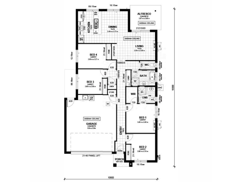 Lot 1826 Harmony, Palmview QLD 4553 Floorplan