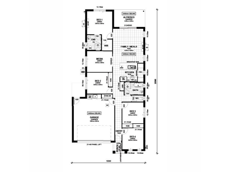 Lot 1124 Narangba, Narangba QLD 4504 Floorplan