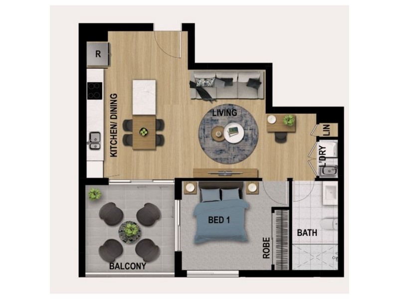 101/tba Main, Kangaroo Point QLD 4169 Floorplan