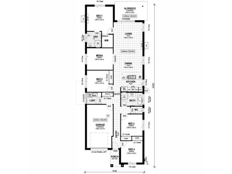 347 Kallatina Street, Narangba QLD 4504 Floorplan