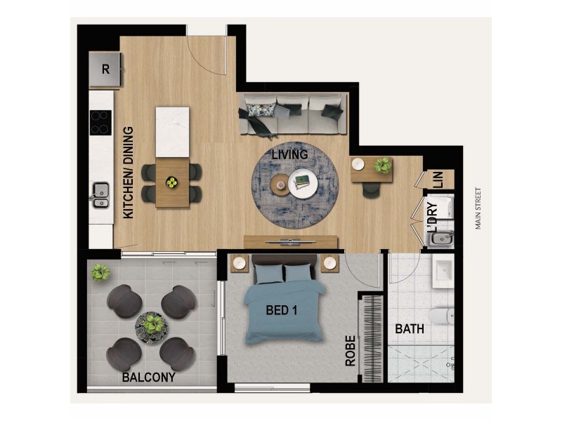 Unit 101/699 Main Street, Kangaroo Point QLD 4169 Floorplan