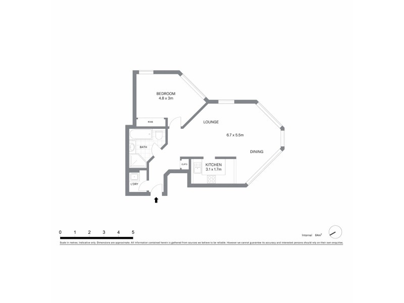 1102/98 Gloucester Street, Sydney NSW 2000 Floorplan