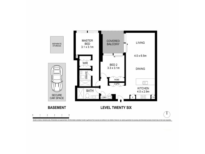 2602/130 Elizabeth Street, Sydney NSW 2000 Floorplan