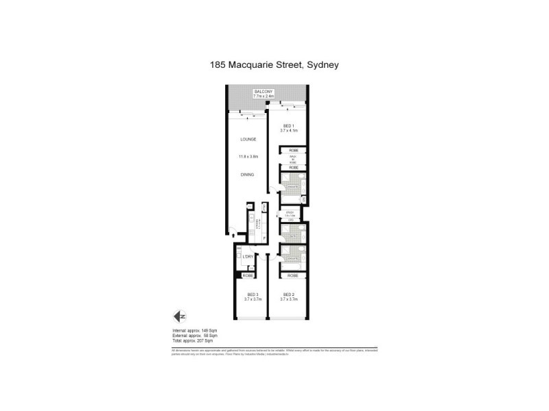 185 Macquarie Street, Sydney NSW 2000 Floorplan