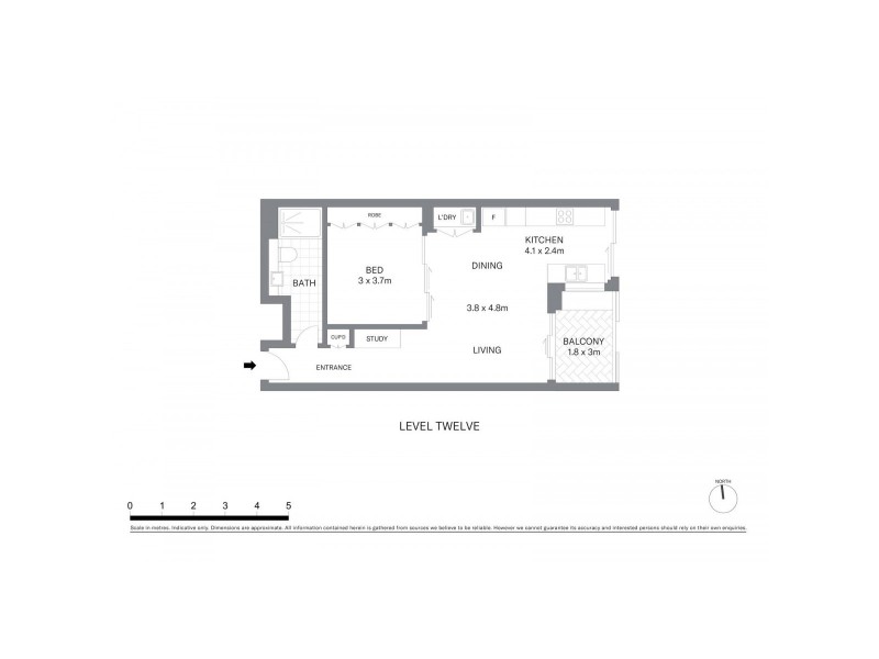 1203/209 Castlereagh Street, Sydney NSW 2000 Floorplan