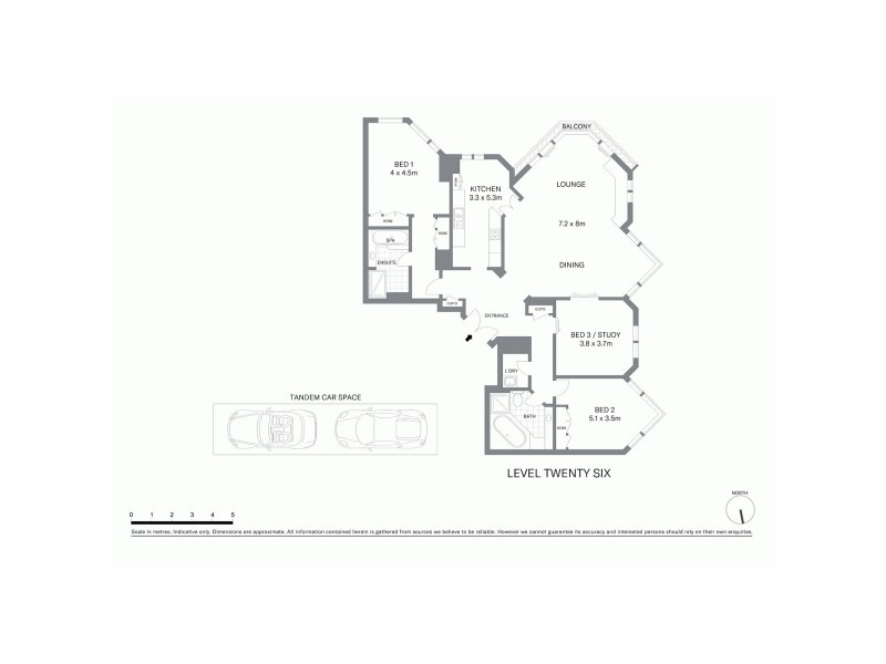2604/100 Gloucester Street, Sydney NSW 2000 Floorplan