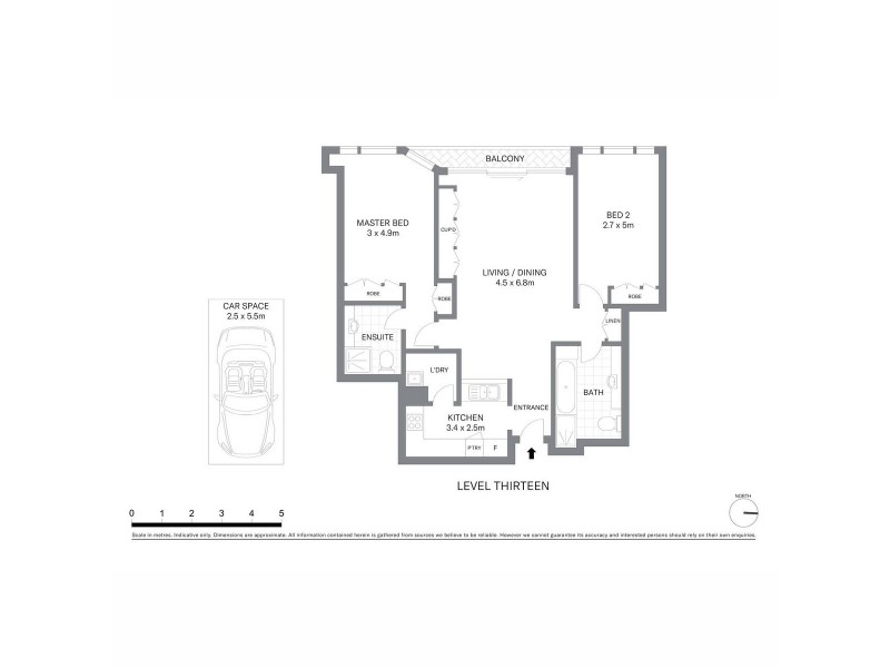 1309/127 Kent Street, Sydney NSW 2000 Floorplan