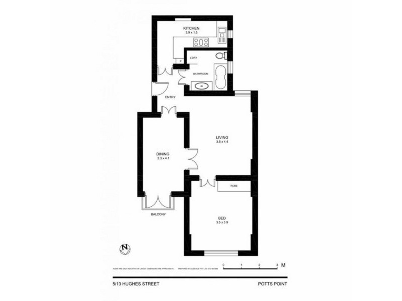 5/13-17 Hughes Street, Potts Point NSW 2011 Floorplan