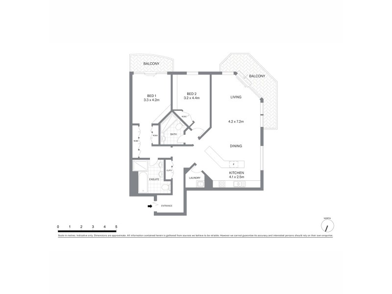 1408/127 Kent Street, Sydney NSW 2000 Floorplan