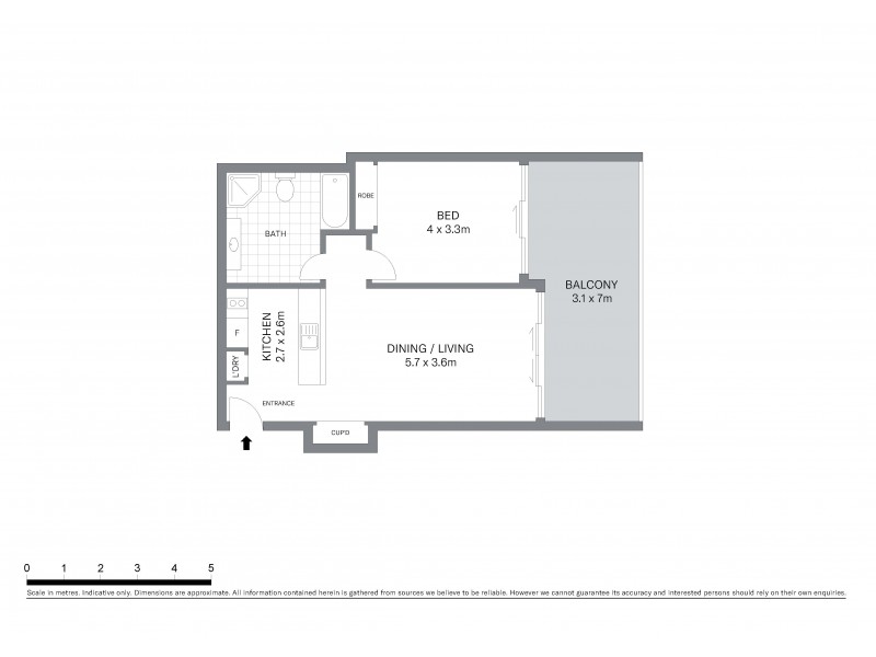907/187 Kent Street, Sydney NSW 2000 Floorplan
