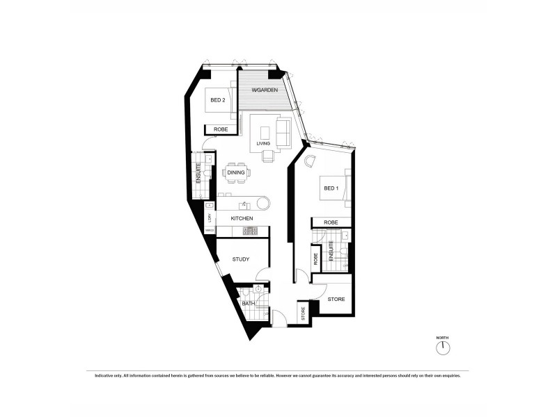 3201/116 Bathurst Street, Sydney NSW 2000 Floorplan