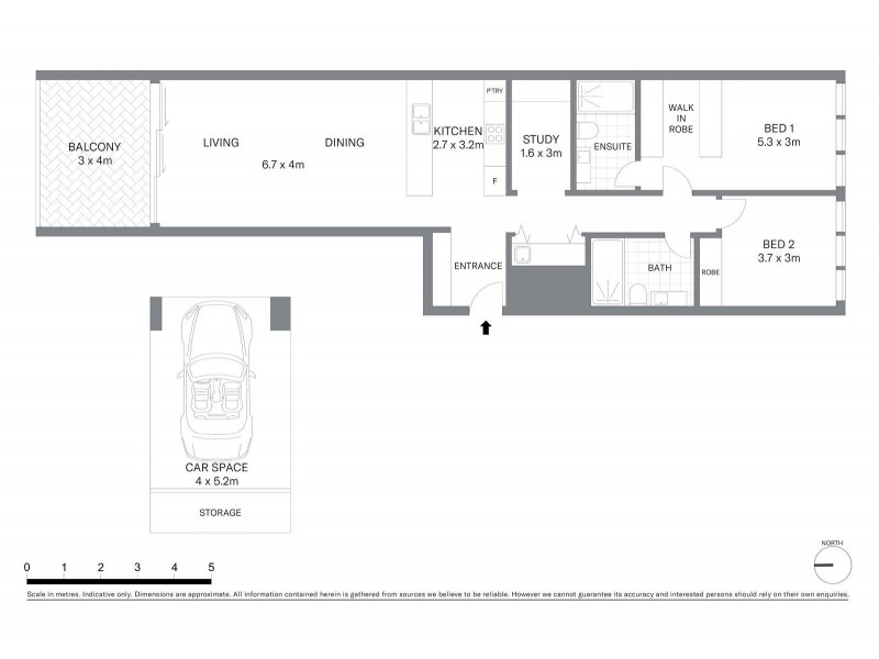 1701/130 Elizabeth Street, Sydney NSW 2000 Floorplan