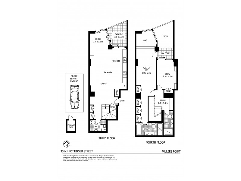 1 Pottinger Street, Walsh Bay NSW 2000 Floorplan