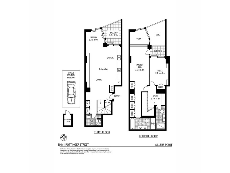 1 Pottinger Street, Walsh Bay NSW 2000 Floorplan