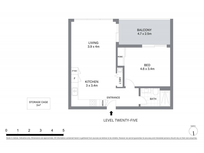 2510/81 Harbour Street, Sydney NSW 2000 Floorplan