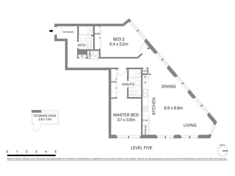 504/46 Wentworth Avenue, Surry Hills NSW 2010 Floorplan