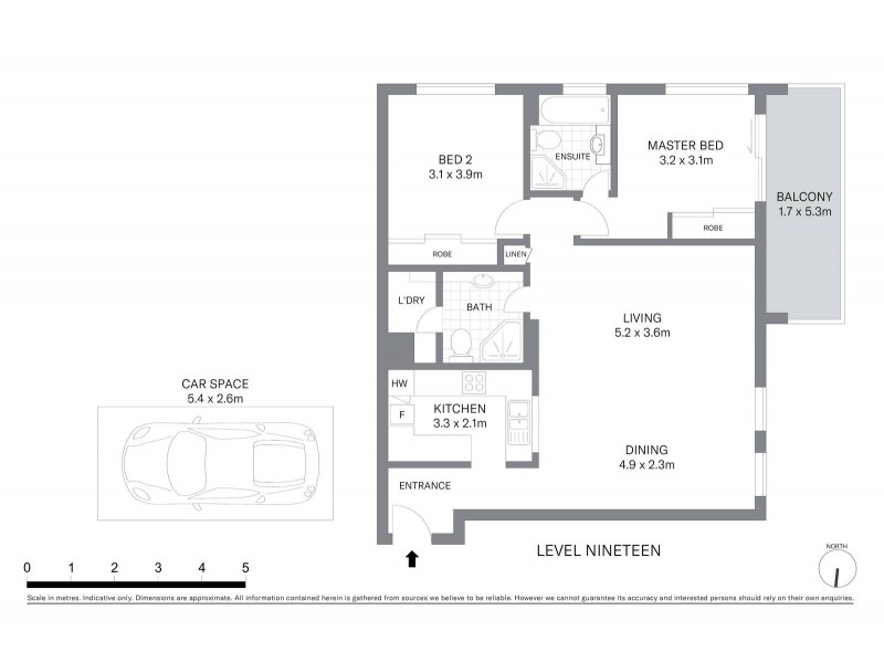 1907/343 Pitt Street, Sydney NSW 2000 Floorplan