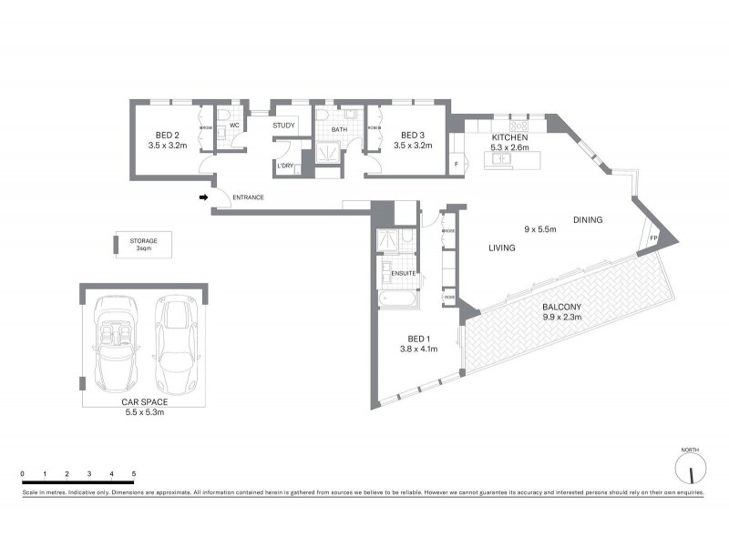 2A/2 Bowman Street, Pyrmont NSW 2009 Floorplan