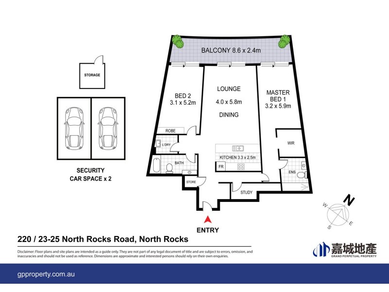 220/23-25 North Rocks Road, North Rocks NSW 2151 Floorplan