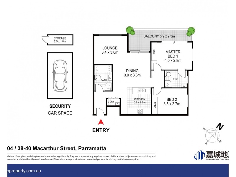 104/38-40 Macarthur Street, Parramatta NSW 2150 Floorplan