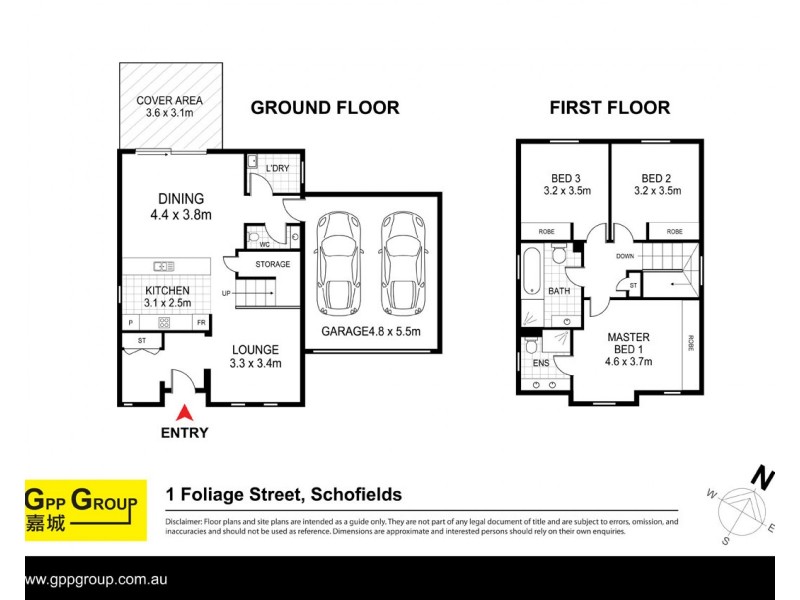 1 Foliage Street, Schofields NSW 2762 Floorplan