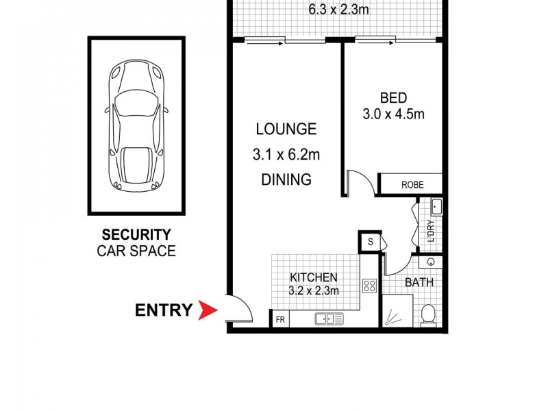 61/87-91 Campbell Street, Liverpool NSW 2170 Floorplan