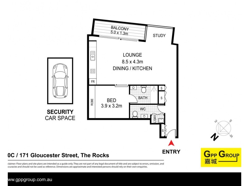 10C/171 Gloucester Street, The Rocks NSW 2000 Floorplan