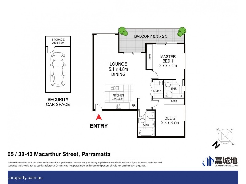 205/38-40 Macarthur Street, Parramatta NSW 2150 Floorplan
