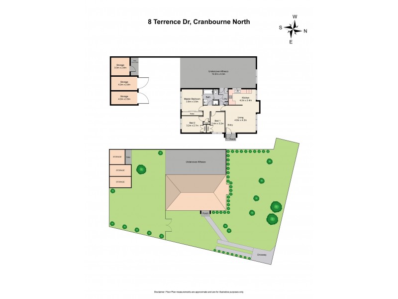 8 Terrence Dr, Cranbourne North VIC 3977 Floorplan