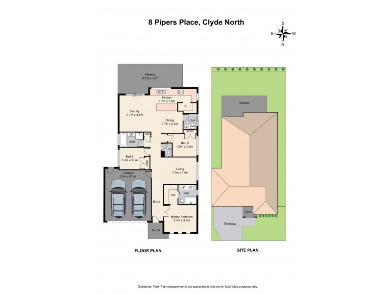 8 Pipers Place, Clyde North VIC 3978 Floorplan
