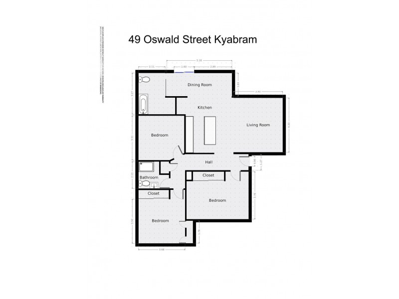 49 Oswald Street, Kyabram VIC 3620 Floorplan