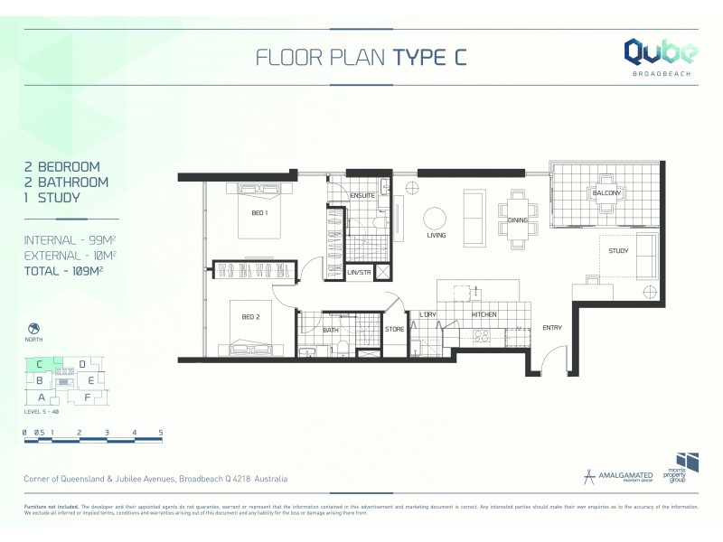 27/31 Queensland Avenue, Broadbeach QLD 4218 Floorplan