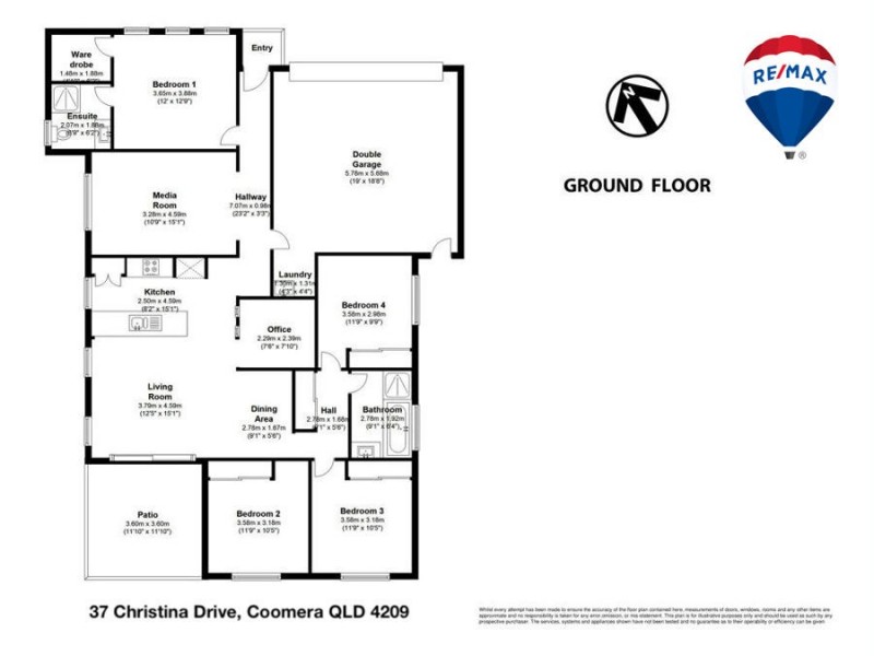 37 Christina Drive, Coomera QLD 4209 Floorplan